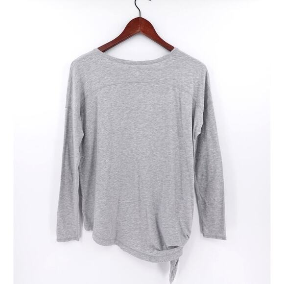 Lululemon To The Point Top Womens Size Large Gray Asymmetric Yoga Lounge - Picture 6 of 11